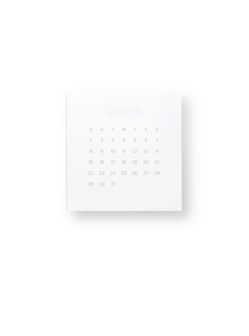 2026 Acrylic Desk Calendar cards