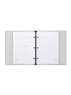 Compact Binder Planner interior Monthly overview laid out