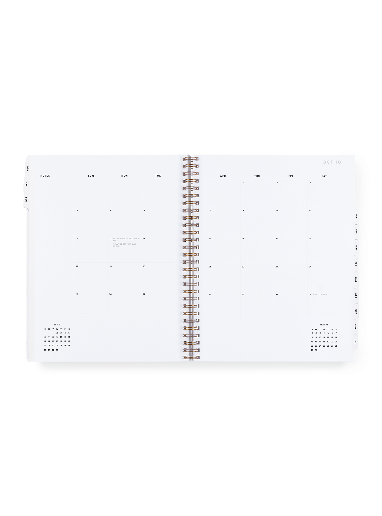 26-27 Year Task Planner month view
