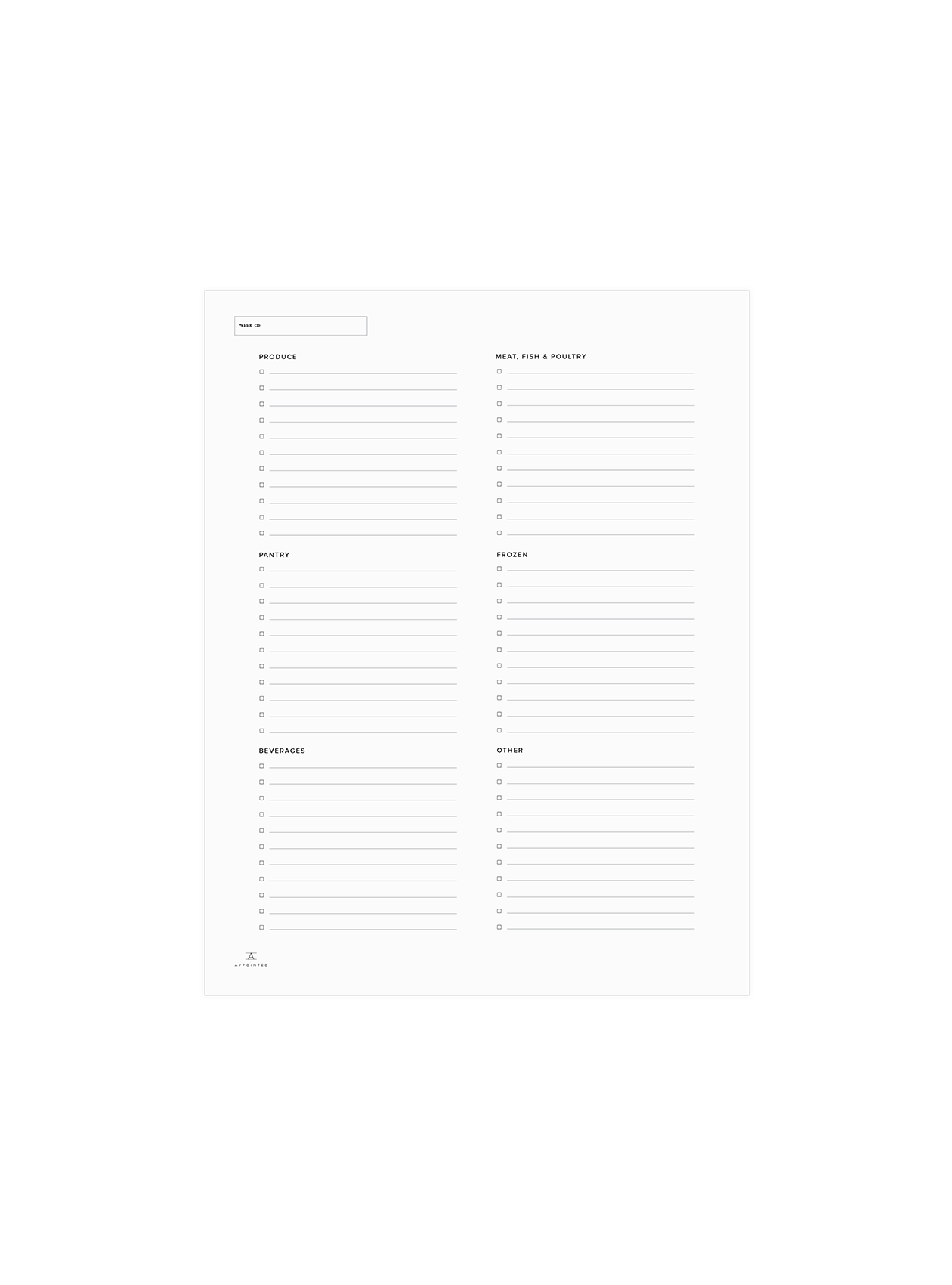 Grocery Planning