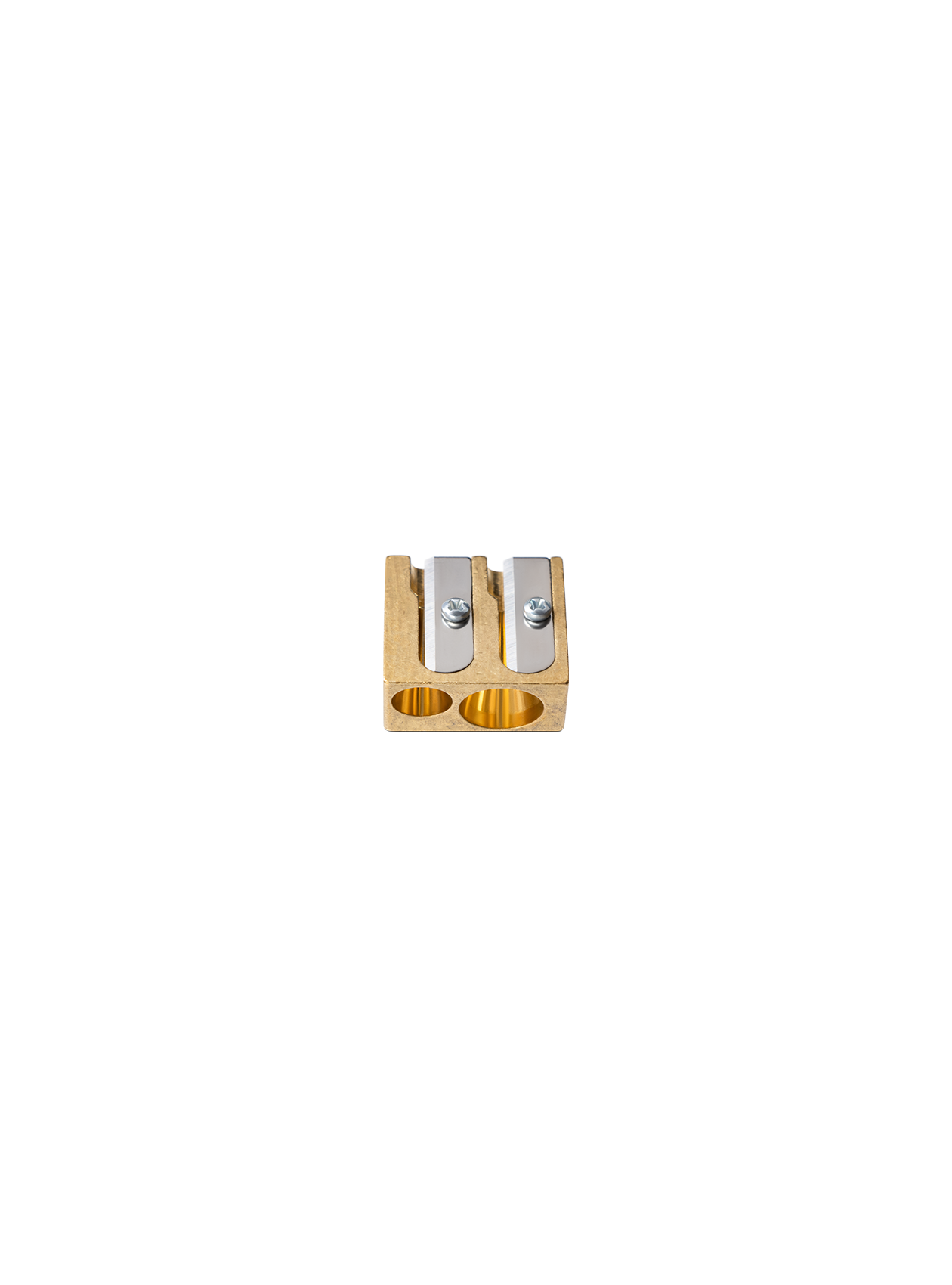DUX Brass Pencil Sharpener | Double Wedge