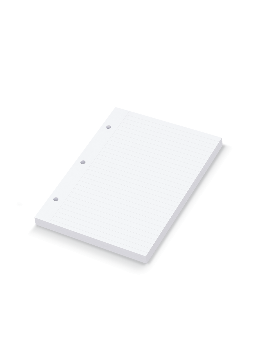 The appo-inted.livempact Binder Lined Inserts, angled side view. || Lined