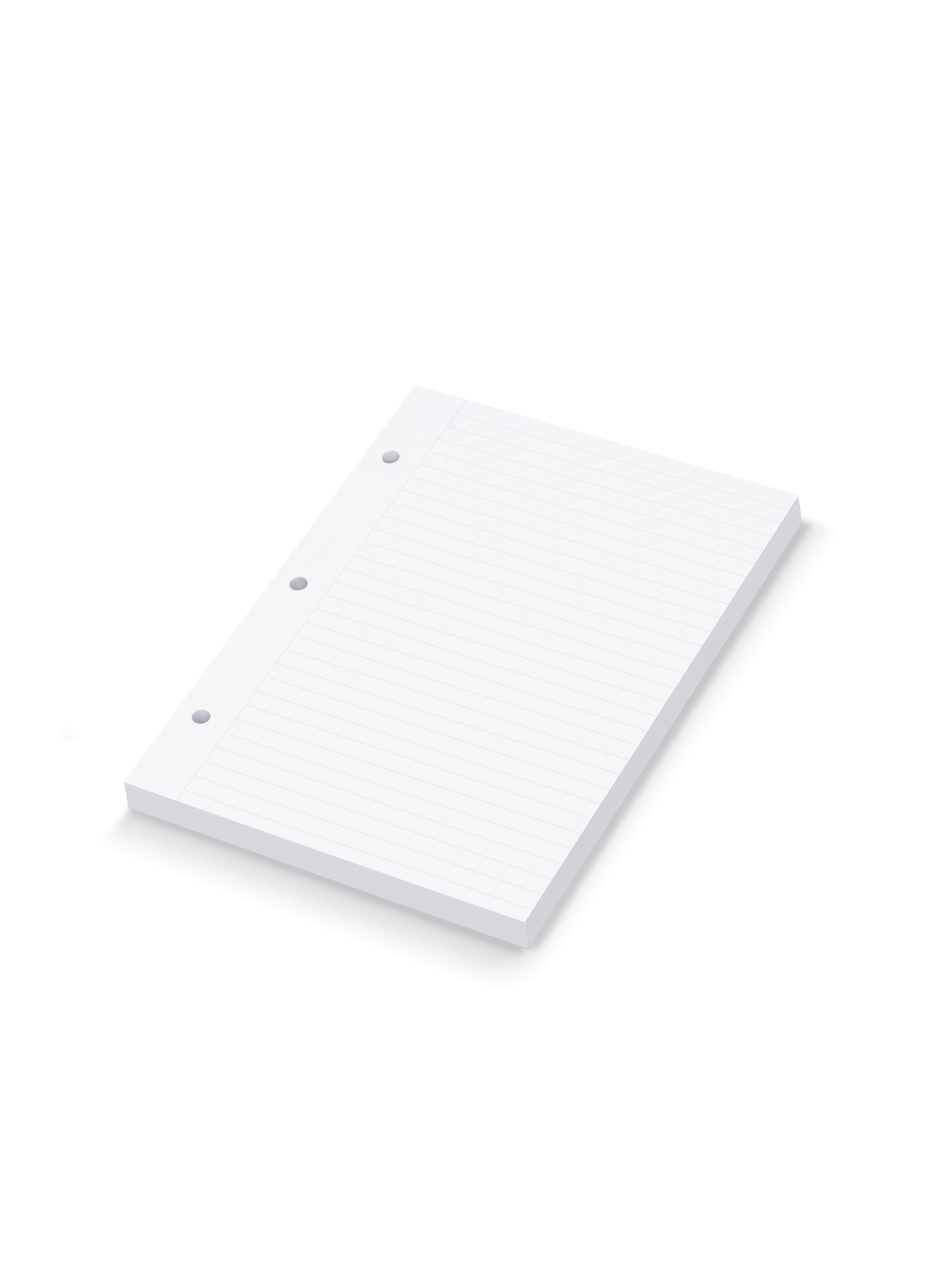 The appo-inted.livempact Binder Lined Inserts, angled side view. || Lined